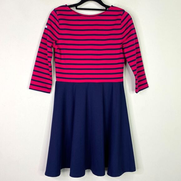 New Polo Ralph Lauren Girls Striped Ponte Dress Size Large 12-14 - Picture 9 of 9